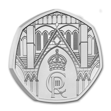 Монета Коронация Его Величества Короля Карла III 50 пенсов 2023 Великобритания