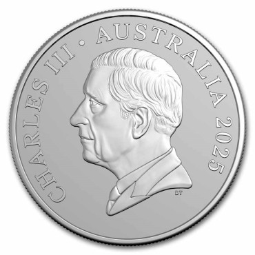 Серебряная монета 1oz Кенгуру 1 доллар 2025 Австралия (Frosted Uncirculated)