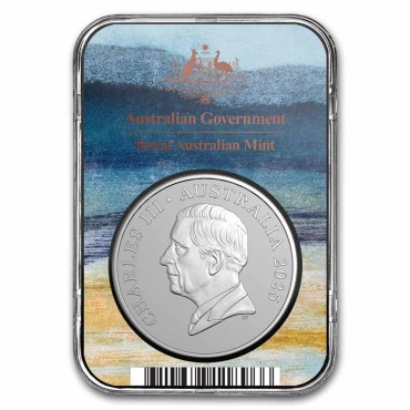 Срібна монета 1oz Кенгуру 1 долар 2025 Австралія (Frosted Uncirculated)