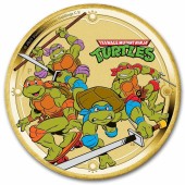 Монета Черепашки-Ниндзя 1 доллар 2025 Тувалу (цветная)