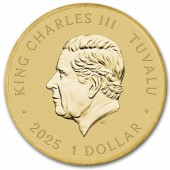 Монета Черепашки-Ниндзя 1 доллар 2025 Тувалу (цветная)