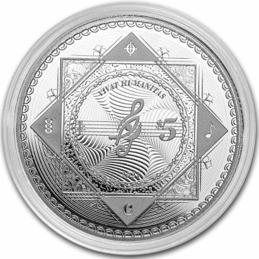 Срібна монета 1oz Хай Живе Людство "Vivat Humanitas" 5 доларів 2022 Токелау