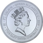 Серебряная монета 1oz Гинея 1 фунт стерлингов Остров Святой Елены 2019