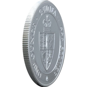 Срібна монета 1oz Гінея 1 фунт стерлінгів Остров Святої Єлени 2019