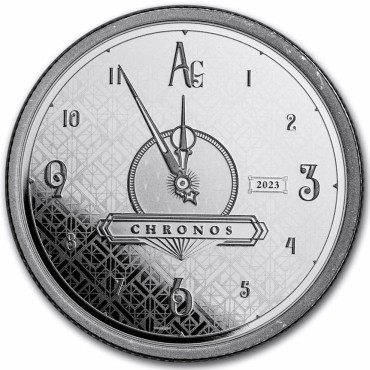 Срібна монета 1oz Хронос 2 долари 2023 Ніуе