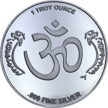 Серебряный раунд 1oz Ганеша