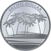 Серебряная монета 1oz Тихоокеанский Доллар 1 доллар 2018 Фиджи