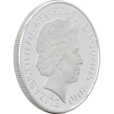 Срібна монета Британський Дуб "XXX Літні Олімпійські Ігри" 5 фунтів стерлінгів 2010 Великобританія