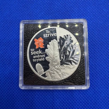 Срібна монета Британський Дуб "XXX Літні Олімпійські Ігри" 5 фунтів стерлінгів 2010 Великобританія