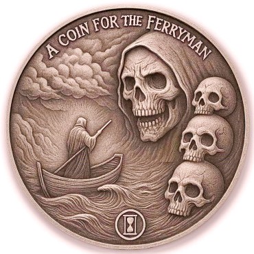 Медный раунд 1oz Древние Предания: Монета перевозчику США