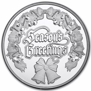 Срібний раунд 1oz Різдвяний Вінок США