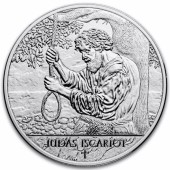 Срібна монета 1oz Мучеництво 12 Апостолів: Юда 5 седи 2025 Гана (пруф)