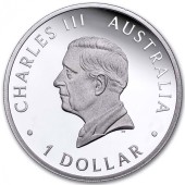 Срібна монета 1oz Австралійський Лебідь 1 долар 2024 Австралія (пруф)