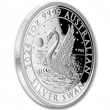 Срібна монета 1oz Австралійський Лебідь 1 долар 2024 Австралія (пруф)