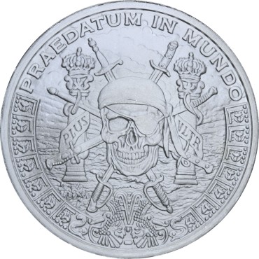 Срібний раунд 1oz Піратський Череп
