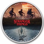 Серебряная монета 1oz Очень Странные Дела: Изнанка 1 доллар 2026 Тувалу (цветная)