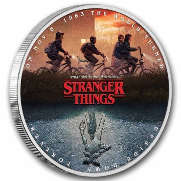 Срібна монета 1oz Дивні Дива: Виворіт 1 долар 2026 Тувалу (кольорова)