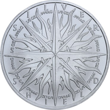 Серебряный раунд 1oz Пиратский Череп