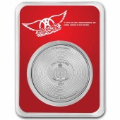 Срібна монета 1oz Aerosmith 50-річчя 2 долари 2023 Ніуе (кольорова)