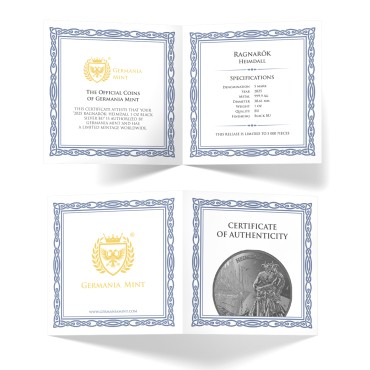 Срібний раунд 1oz Рагнарок: Хеймдалль 5 марок 2025 Німеччина