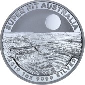 Серебряная монета 1oz Супер Карьер 1 доллар 2019 Австралия