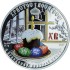 Серебряная монета 1oz Христос Воскрес 1000 франков КФА 2011 Конго (пруф, цветная)