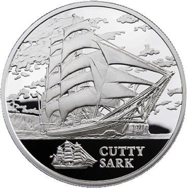 Серебряная монета Катти Сарк 20 рублей 2011 Беларусь