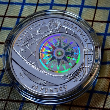 Серебряная монета Катти Сарк 20 рублей 2011 Беларусь