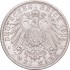Серебряная монета 2 марки 1906 Баден Германская Империя