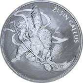 Срібна монета 1oz Zi:Sin Gallus 1 clay 2017 Корея