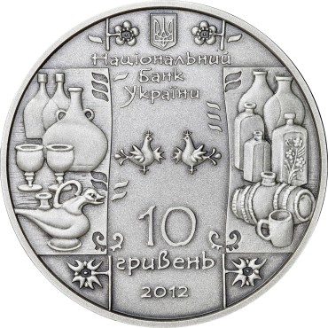Срібна монета 1oz Гутник 10 гривень 2012 Україна