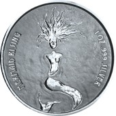 Серебряная монета 1oz Русалка 1 доллар 2018 Фиджи