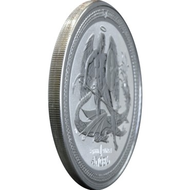 Серебряная монета 1oz Ангел 2016 Остров Мэн