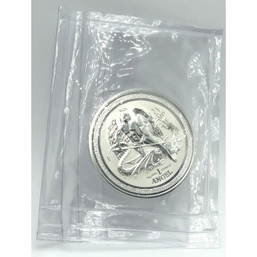 Серебряная монета 1oz Ангел 2016 Остров Мэн