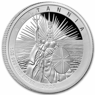 Срібна монета 1oz Британія 2 англійських фунта 2025 Великобританія (пруф)