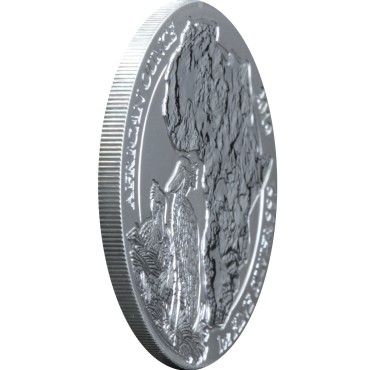 Срібна монета 1oz Китоголов 50 франків 2019 Руанда