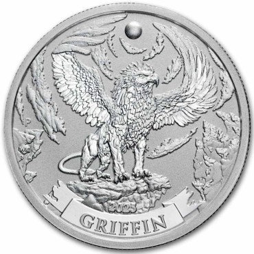 Срібна монета 1/2oz Міфи та Легенди Австралії: Грифон 50 центів 2025 Австралія