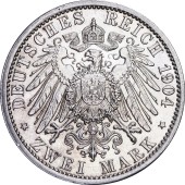 Срібна монета "400 років з народження Філіпа" 2 марки 1904 Гесен Німецька імперія