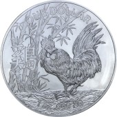 Серебряная монета 1oz Год Петуха 1 доллар 2017 Австралия