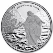 Срібна монета 1oz Чудеса Христа: Прогулянка По Воді 2 долари 2026 Ніуе