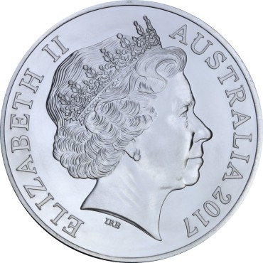 Срібна монета 1oz Рік Півня 1 долар 2017 Австралія