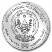 Срібна монета 1oz Корабель Крузенштерн 50 франків 2026 Руанда