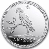Срібна монета 1oz Папуга 2025 Нідерланди рестрайк
