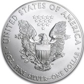 Серебряная монета 1oz Американский Орел 1 доллар 2014 США