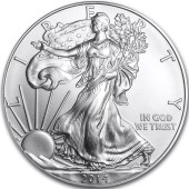 Серебряная монета 1oz Американский Орел 1 доллар 2014 США