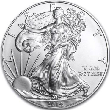 Срібна монета 1oz Американський Орел 1 долар 2014 США