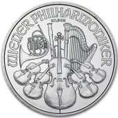 Срібна монета 1oz Віденська Філармонія 1,5 Євро 2008 Австрія