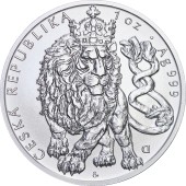 Серебряная монета 1oz Чешский Лев 2 доллара 2026 Ниуэ