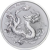Срібна монета 1oz Дракон 10 юанів 2026 Китай