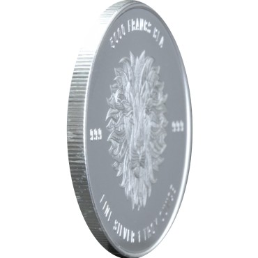 Срібна монета 1oz Лев 5000 франків КФА 2018 Чад